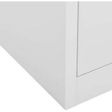 vidaXL Pisarniška omara svetlo siva 90x40x102 cm jeklo | Shoptok.si
