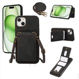 INF Ovitek serije iPhone 15 z držalom za kartice in paščkom, karirasta torbica za telefon proti izgubi iPhone 15, (21522417) | Shoptok.si