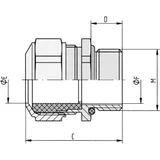  Sigurnostna matica M63 nikl, čelik nikl LappKabel SKINDICHT SM CRNI M 63X1,5 10 kom