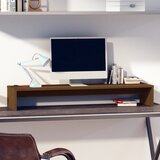 vidaXL Stojalo za zaslon medeno rjavo 100x27x15 cm trdna borovina Cene