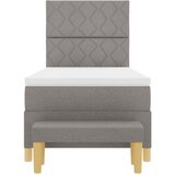  Krevet s opruga kutije Sivo-smeđa 90 x 200 cm tkanina | shoptok.hr