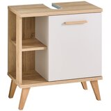 Pelipal Kremno bela omarica za pod umivalnik v hrastovem dekorju 60,5x65 cm Quickset 966 – | Shoptok.si