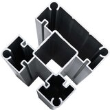  Panel za ogradu WPC 95 x 186 cm crni | shoptok.hr