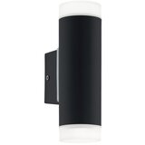 Eglo 13709 - LED spolja&amp;scaron;nje zidno svetlo RIGA 2xGU10/4,6W/230V IP44 crna Slike