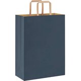  Papirnate vrećice 250 kom s ručkama plave 26x12x35 cm | shoptok.hr