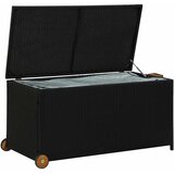  Vrtna kutija za pohranu crna 120 x 65 x 61 cm od poliratana | shoptok.hr