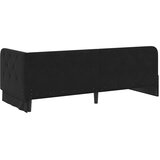  Kutni okvir kreveta Crna 80 x 200 cm Baršun | shoptok.hr
