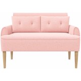  Ljubavni kauč s gumbima Ružičasta 117 x 67 x 77 cm Bouclé | Eponuda.ba