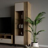 Hom`in vitrina, barve hrasta, peščene barve | Shoptok.si