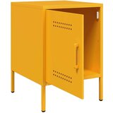 vidaXL Nočna omarica 2 kosa gorčično rumena 36x39x50,5 cm jeklo | Shoptok.si
