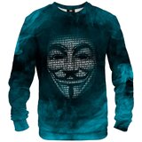 Mr. GUGU & Miss GO Dukserica ANONYMOUS MASK crna | tirkiz | ePonuda.com