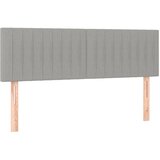  The Living Store Posteljno vzglavje 2 kosa svetlo sivo 72x5x78/88 cm blago - Vzglavje, (21452111) | Shoptok.si