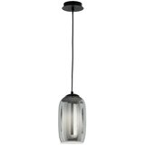  Ondaluce - Visilica na sajli BONNIE 1xE27/15W/230V, prečnik 15,5 cm, crna/dimljeno-crna | Eponuda.com