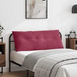 vidaXL Poglavni vzglavnik Vinorodna rdeča 120 x 50 cm Žametna tkanina | Shoptok.si