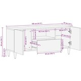  Ormari za skladištenje s ladicama Šareni 105 x 33 5 x 46 cm | shoptok.hr