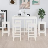 The Living Store Barska garnitura 7-delna bela trdna borovina - Barska Garnitura, (21475824) | Shoptok.si