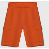 Guess Otroške kratke hlače oranžna barva
