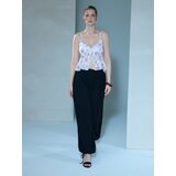 Sinsay Top na naramenice s ukrasnom čipkom s cvjetnim motivom | shoptok.hr