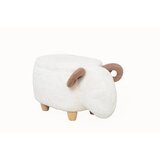 CARRYHOME TABURE, les, tekstil rjava, naravne barve, bela | Shoptok.si