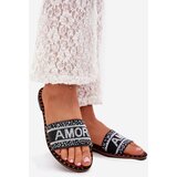 Boto Women's Flat Sandals With Decoration Amore Black Avelina | ePonuda.com