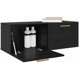 vidaXL Omarica na steni Črni hrast 100 x 36.5 x 35 cm Konstruiran les | Shoptok.si