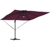  Roma dežnik Rdeča 286 x 285 x 270 cm Aluminij in Poliester, (5000045831) | Shoptok.si