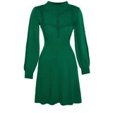 Trendyol Green Mini Sweater with Lace Dress Cene