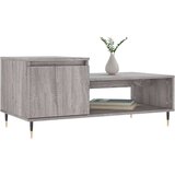  Stolić za kavu boja sivog hrasta 100x50x45 cm konstruirano drvo | shoptok.hr