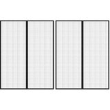  Zastori protiv insekata 2 kom s magnetima 230 x 160 cm crni | shoptok.hr