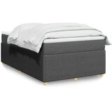  Krevet s oprugama i madracem tamnosivi 120 x 200 cm od tkanine | shoptok.hr
