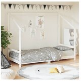 vidaXL Okvir za dječji krevet bijeli 90 x 190 cm od masivne borovine | shoptok.hr