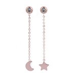 Infinity Rose gold earrings | shoptok.hr