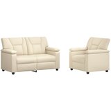  Set sofe 2 pcs Krem Umjetna koža | shoptok.hr