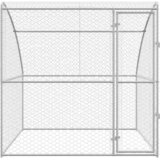  za pse s pohranom Srebrno 2 x 2 x 2 m Pocinčani čelik | Eponuda.com