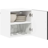 vidaXL Stenska kuhinjska omarica Črna 40 x 31 x 40 cm Konstruiran les | Shoptok.si