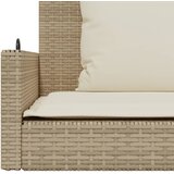  Klupa za ljuljanje s jastucima bež 119x56x48 cm od poliratana | Eponuda.ba