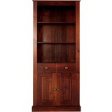 Støraa Smeđa biblioteka od masivnog bora 181x31 cm Mille – Cijene