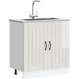  Donji ormarić za Lavabo - Umivaonik Lucca sjaj bijeli konstruirano drvo | shoptok.hr