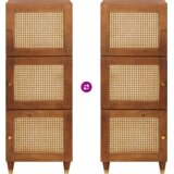 Visoka omara Rjava 40 x 33,5 x 110 cm Masiven les manga, (5000217941) | Shoptok.si