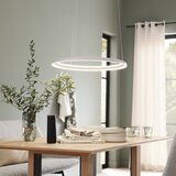 SCHÖNER WOHNEN 15570-39-LED luster na sajli QUILLO LED/36W/230V, prečnik 60 cm, siva, sa prigušiva | Eponuda.com