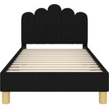 Krevet za djecu s uzglavljem Crna 80 x 160 cm Tkanina | shoptok.hr