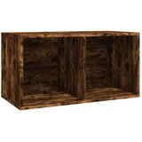  Kutija za pohranu vinilnih ploča smeđa 71 x 34 x 36 cm drvena | shoptok.hr