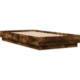  Okvir kreveta bez madraca dimljena boja hrasta 75x190 cm drveni | shoptok.hr