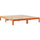  Posteljni okvir brez vzmetnice vošč. rjav 180x200 cm borovina, (21791874) | Shoptok.si
