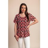 Fenzy Plus Size Bluza S Kratkim Rukavima, Crvena | shoptok.hr