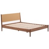 Kave Home Temno rjava zakonska postelja z letvenim dnom 160x200 cm Elan – | Shoptok.si