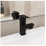  Kopalniška armatura za umivalnik izvlečna črna 157x172 mm | Shoptok.si