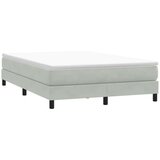 vidaXL Box Spring krevet bez madraca svijetlo sivi 140x210 cm samt | shoptok.hr