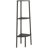  Kutne police s 3 razine crne 45,5 x 31,5 x 120 cm | Eponuda.ba