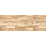  Zidna polica za umivaonik od čelika i masivnog bagremovog drva Smeđa 140 x 50 x 2 cm | Shoptok.si